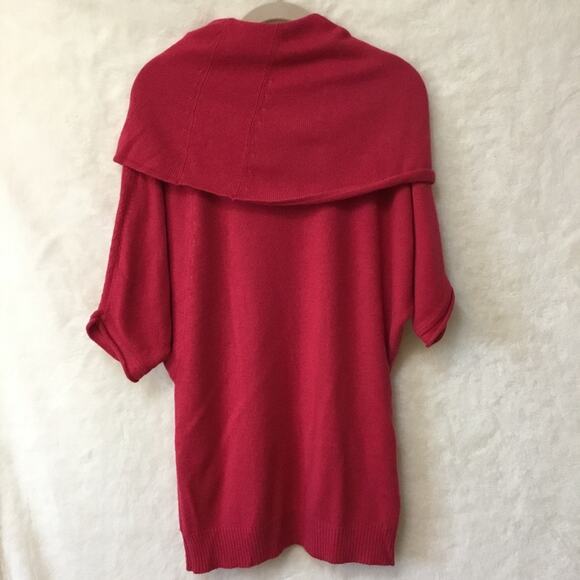 BCBGMaxAzria Red Quarter Sleeve Cowl Neck Sweater - Picture 8 of 11